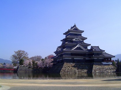 天守閣が現存する松本城